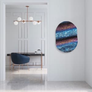 Bioluminescent Sunset by Laura Shape  Image: Example of how this piece looks on a wall.