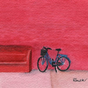 Bicycle Pink by Rosalynd Coulter Semple