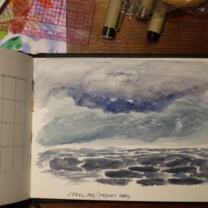 Color Studies Payne’s Gray Waves Skies by Lon Bender