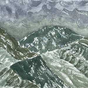 Snow Falls on the San Gabriels by Lon Bender