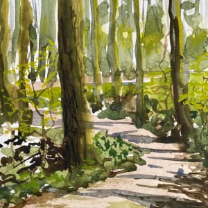Path in the forest by Philine van der Vegte