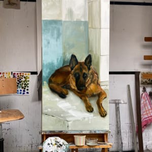 The painter's dog by Philine van der Vegte 