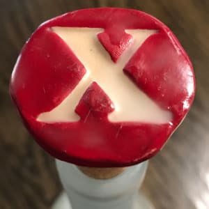 Ceramic/Encaustic · Wine Savers · Cork Stopper  Image: Red X