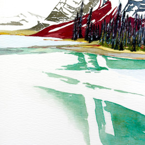 Maligne Lake | Jasper, Alberta by Linnea Martina  Hannigan 