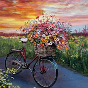 Bicycle in Bloom by Brenda Cotto, Image 1.