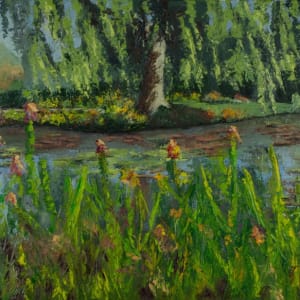 Claude Monet's Giverny Pond by Linda Riesenberg Fisler