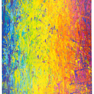 Raining Rainbow:  Splash Right by Lisa Marie Studio