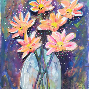 Wildflowers In A Vase 2023 by Jo Claire Hall