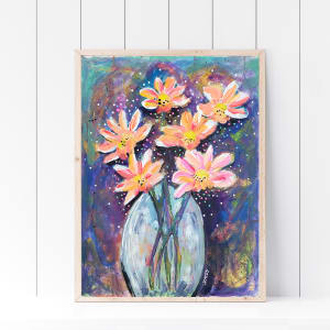 Wildflowers In A Vase 2023 by Jo Claire Hall 