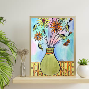 Watercolor Flower Vase 2012 