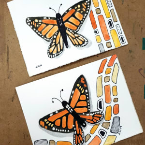 Monarch Butterfly Set of Two 2019, Image 4.