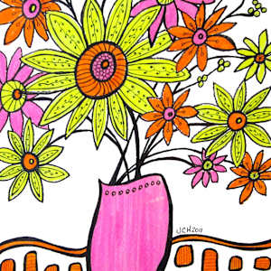 Neon Flower Vase 2012, Image 1.
