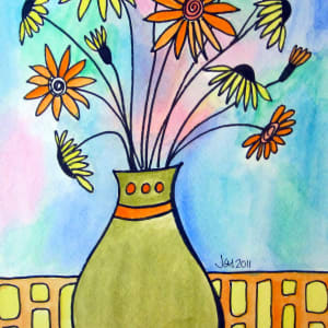 Watercolor Flower Vase 2012