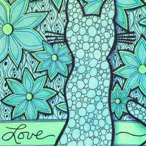 Green Love Cat 2017, Image 1.