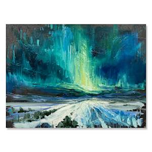 Northern Lights in snow by Samantha Williams-Chapelsky, Image 5.