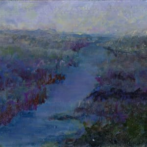 Columbia Gorge, looking west, sunset by K Johnson