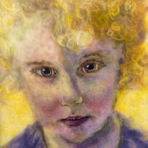 Little Girl with Curls by Michelle Moats 
