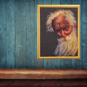 Whimsical Old Man by Michelle Moats 