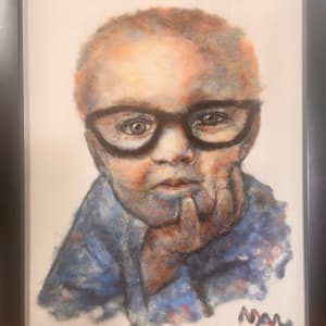 Little Boy with Glasses by Michelle Moats 