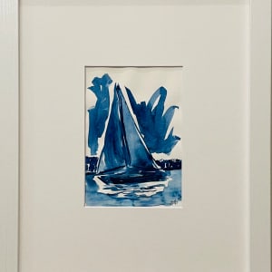 Each day prepares you for the next. by JJ Hogan  Image: Sample of white wood gallery frame, matted under glass.