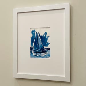 Each day prepares you for the next. by JJ Hogan  Image: Sample of white wood gallery frame, matted under glass.