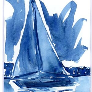 Each day prepares you for the next. by JJ Hogan  Image: Sailing-inspired blue and white petite watercolor