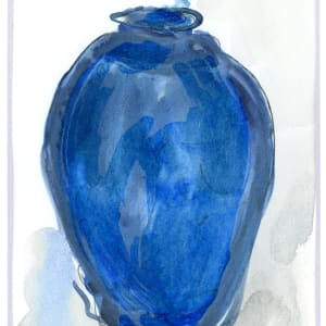 Vintage Cobalt Vase by JJ Hogan 
