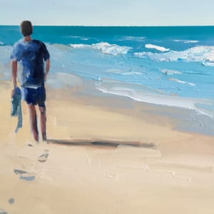 Beach Swim by Meredith Howse Art 