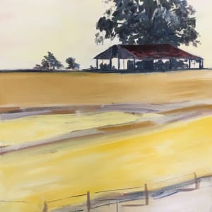 Three Silos, the Wheat Shed and the Wheat Truck by Meredith Howse Art 