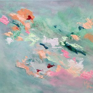 Aqua Opalescent by Meredith Howse Art