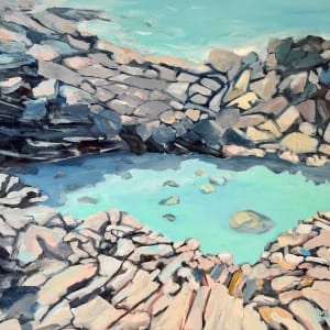 Noosa Rock Pool by Meredith Howse Art 