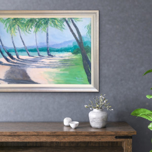 Palm Cove - Framed by Meredith Howse Art 