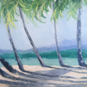 Palm Cove - Framed by Meredith Howse Art 