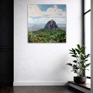 Mount Tibrogargan, Glasshouse Mountain by Meredith Howse Art, Image 1.