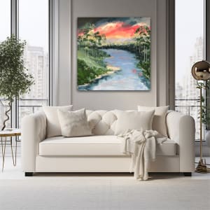 Dancing Light over Little Yabba by Meredith Howse Art 