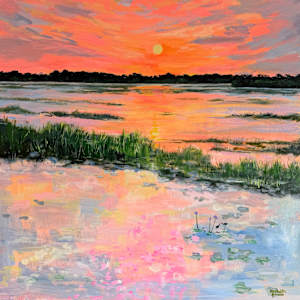 Kakadu Jacana Sunset by Meredith Howse Art, Image 1.