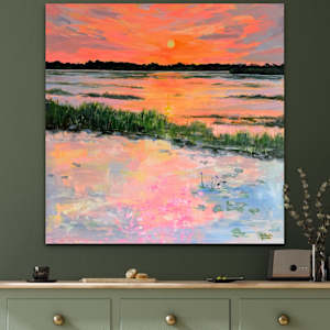 Kakadu Jacana Sunset by Meredith Howse Art, Image 2.