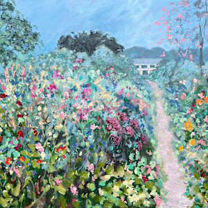 Giverny Flower Path by Meredith Howse Art