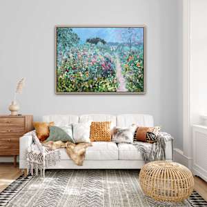 Giverny Flower Path by Meredith Howse Art 