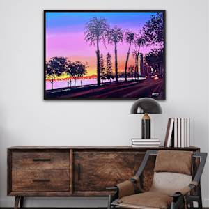 Sunset in Perth by Meredith Howse Art 