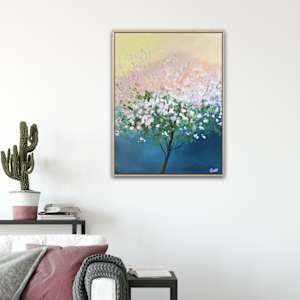 Illumination Brisbane Pink Trumpet Tree by Meredith Howse Art 