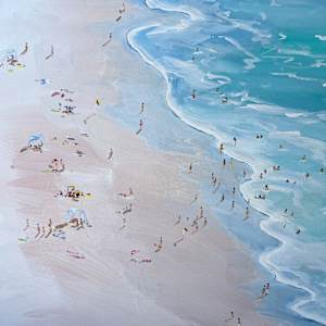 At the Beach by Meredith Howse Art 