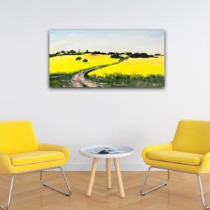 Bright Yellow Golden Canola by Meredith Howse Art 