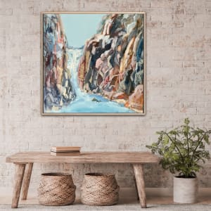 Waterfall in Blue by Meredith Howse Art 