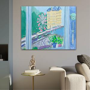 Summer on Llandudo Pier by Meredith Howse Art 