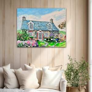 Coastal Cottage, Wales by Meredith Howse Art 