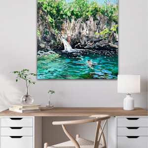 Swimming at Blue Eye by Meredith Howse Art