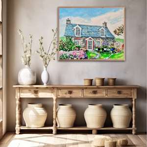 Coastal Cottage, Wales by Meredith Howse Art