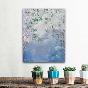 Illumination Gum Tree Clouds by Meredith Howse Art 