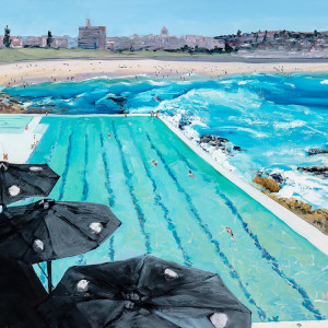 Bondi Icebergs - Summer by Meredith Howse Art